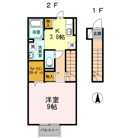 桜アベニュー 202号室 間取り