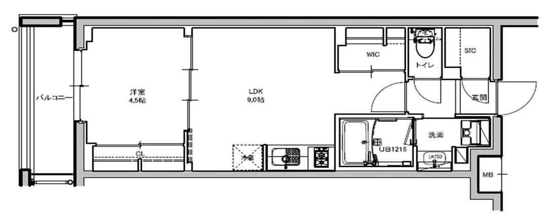 プライマル片瀬江ノ島 202号室 間取り
