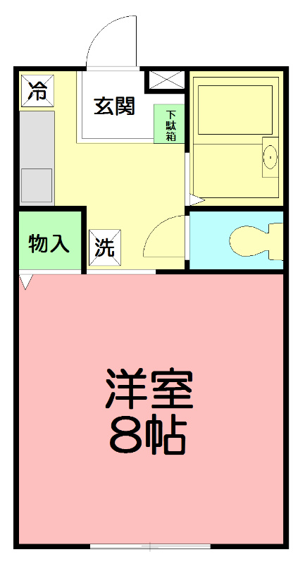 Solegioエス(ソレジオエス) 102号室 間取り