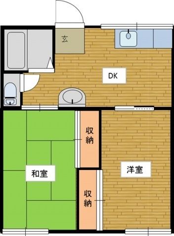 清和ハイツA棟 101号室 間取り