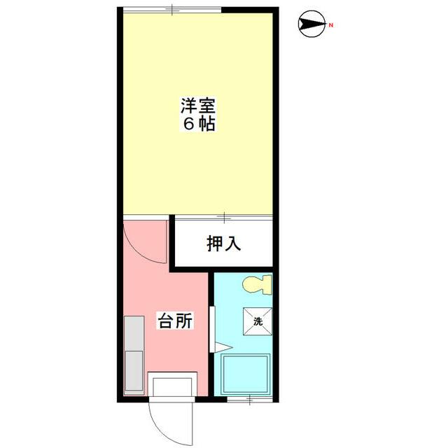 コーポミユキ 203号室 間取り