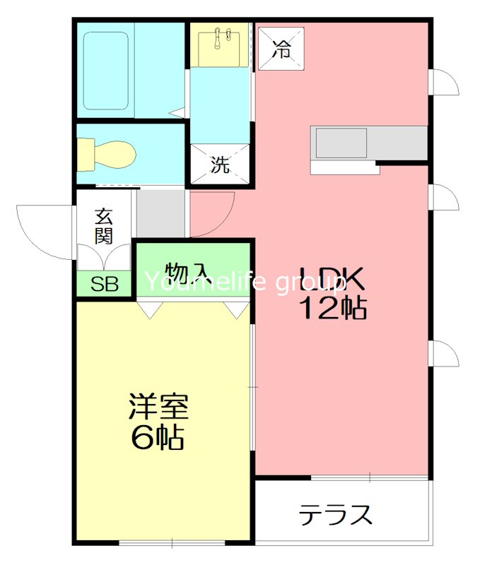カサベルデ 102号室 間取り