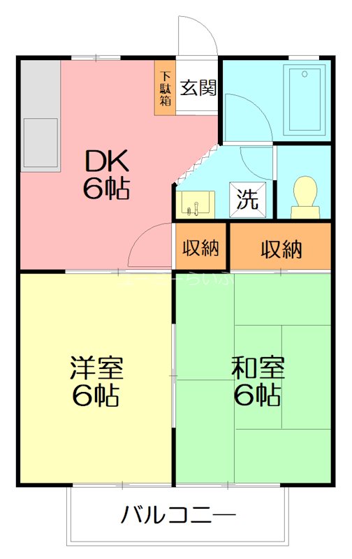 ムーリン鎌倉 202号室 間取り