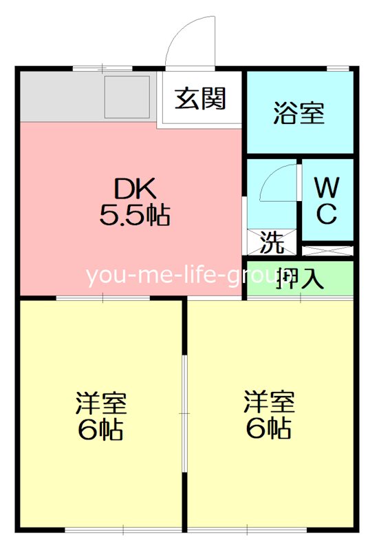 フォレスト 201号室 間取り
