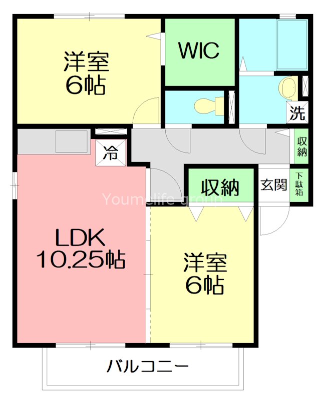 ヴェルドミールⅠ 101号室 間取り