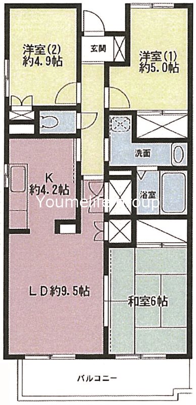 パストラル本厚木 間取り図