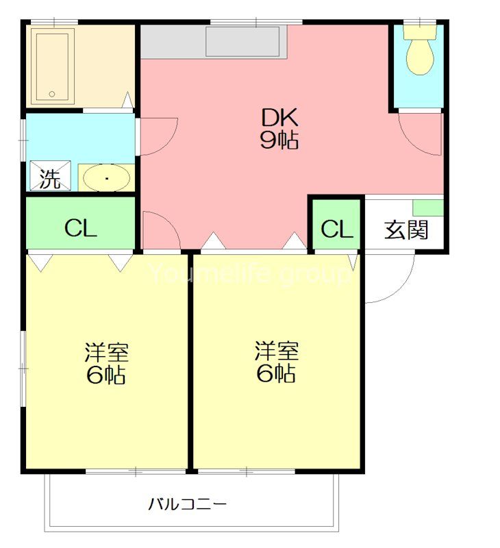 マリーク弐番館 202号室 間取り