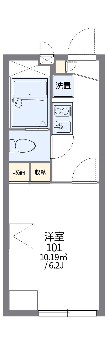 レオパレスピュアリストⅢ 204号室 間取り