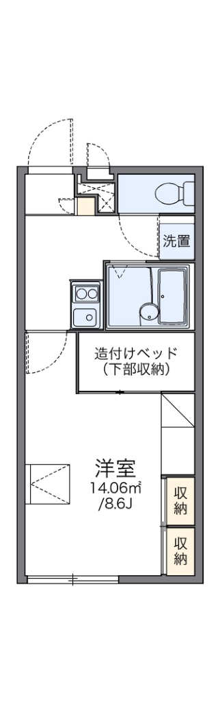 105号室 間取り