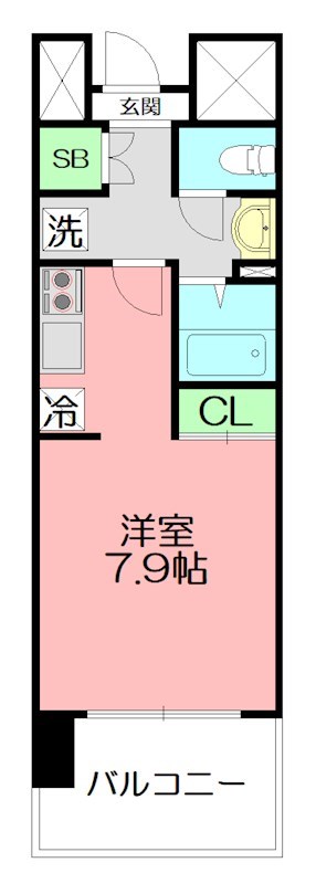 コンソラーレ本厚木 402号室 間取り