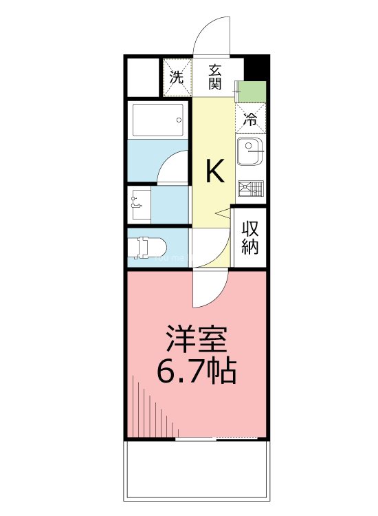 横浜元町ガーデン16 302号室 間取り