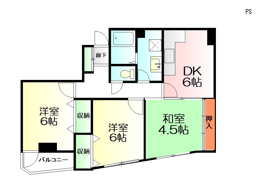 ヴィラＳ＆Ｋ 301号室 間取り