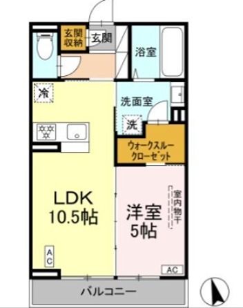 Premium Court 202号室 間取り