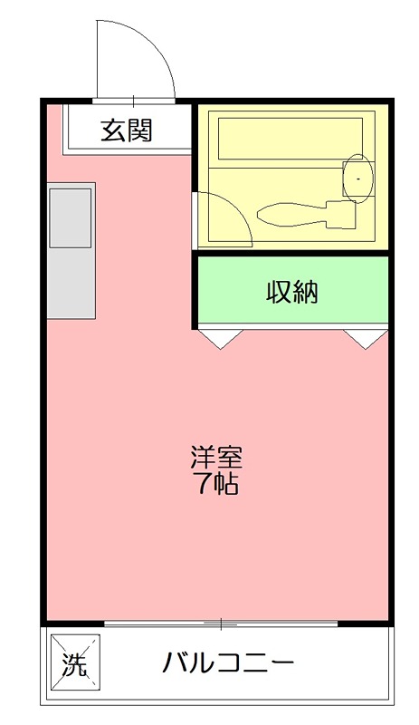 メゾン・ド・ブラン東海大学前 B201号室 間取り