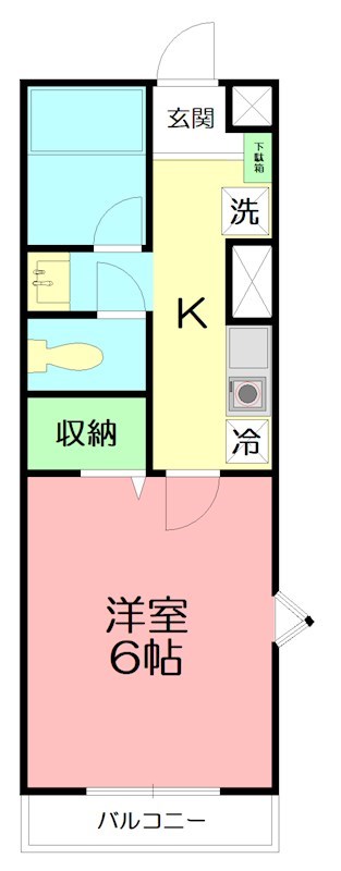 アンクレージュ 207号室 間取り