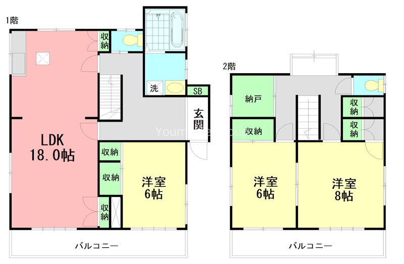 鵠沼桜が岡貸家 間取り