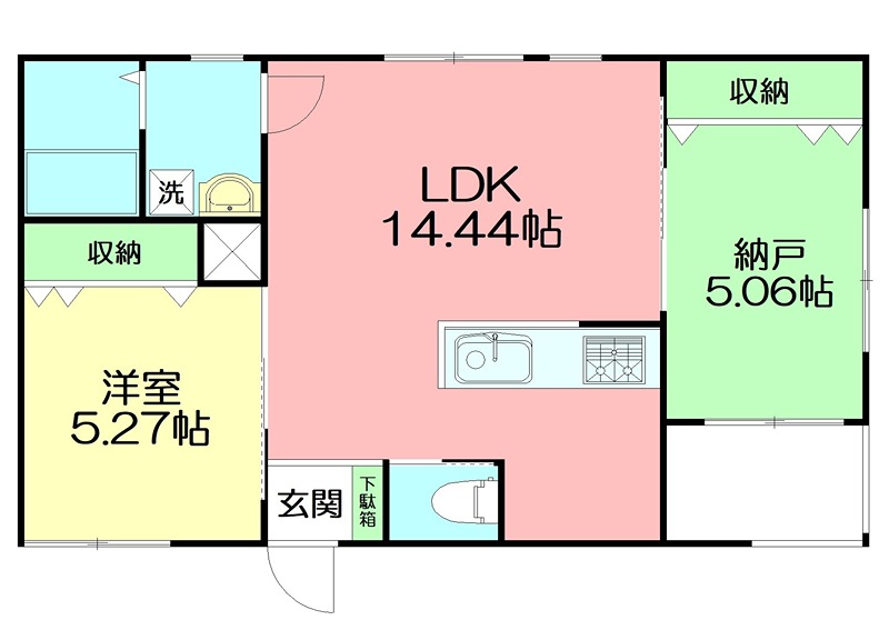 グレイスコート茅ヶ崎 203号室 間取り
