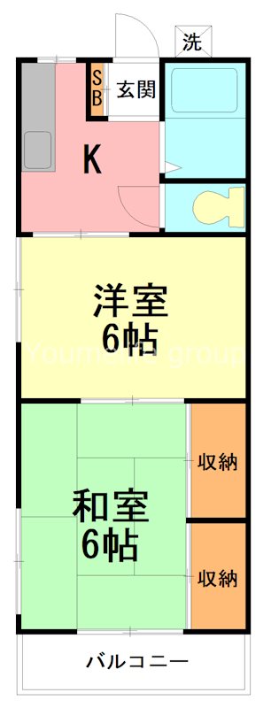 綾西第２ハイツ 203号室 間取り