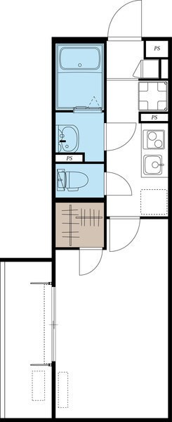 ヴィラ本厚木 201号室 間取り