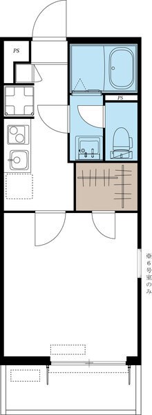 ヴィラ本厚木 306号室 間取り