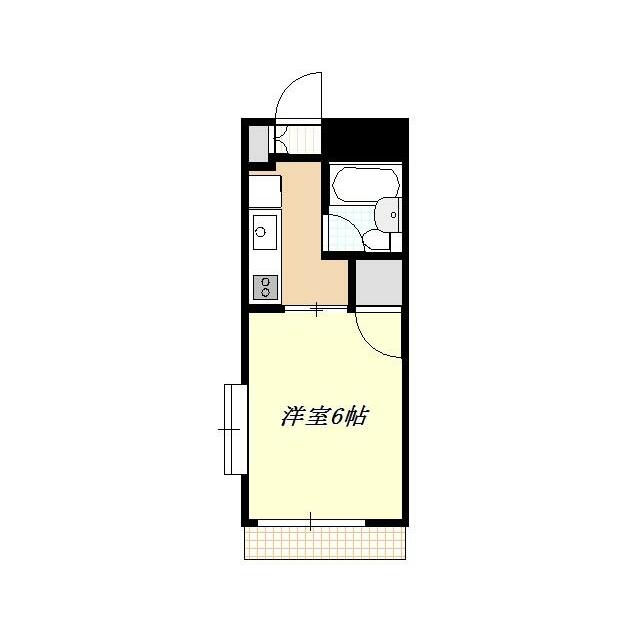 エルシエロ 206号室 間取り
