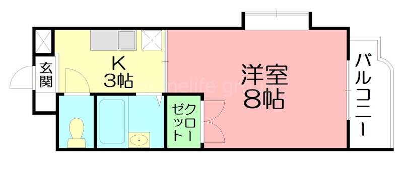 グレース・ワン 401号室 間取り