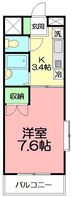 サン　アイランド 401号室 間取り