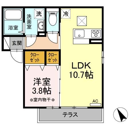 ソラーレ湘南 102号室 間取り