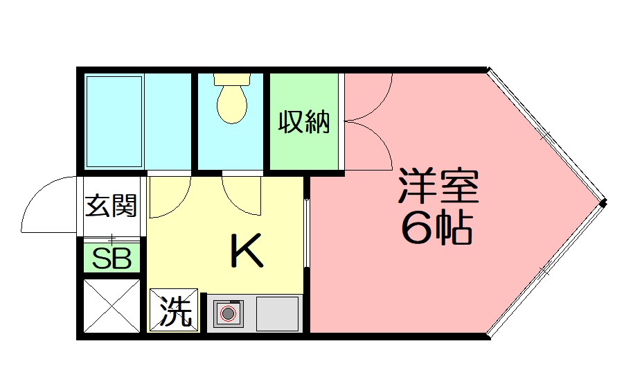 アベニュー三田 204号室 間取り