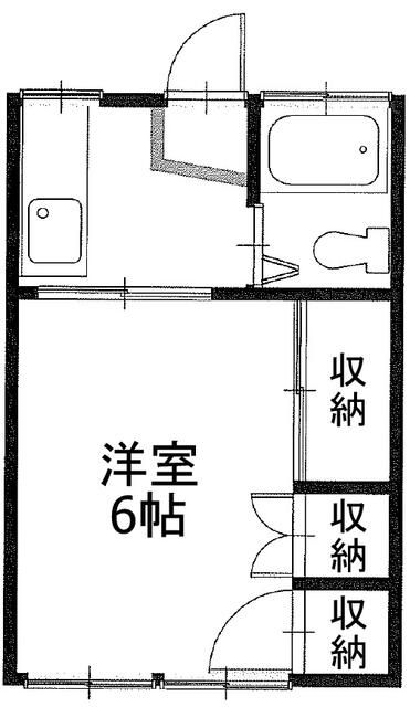 むつみ荘 102号室 間取り