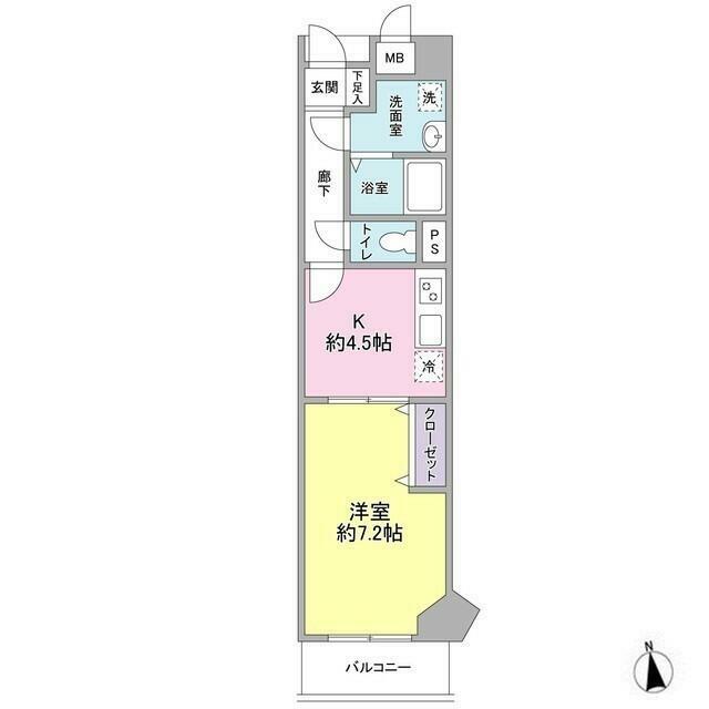 クレール矢沢 212号室 間取り