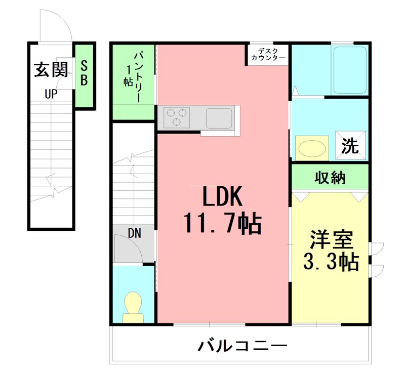 ブルーコートヴィラ 201号室 間取り