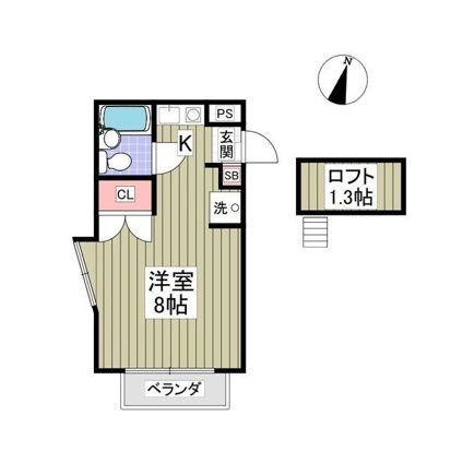 フローラルコートⅡ 201号室 間取り