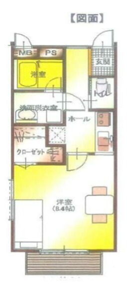 パレット３９　Ｂ 103号室 間取り