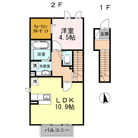さくらフラット 201号室 間取り