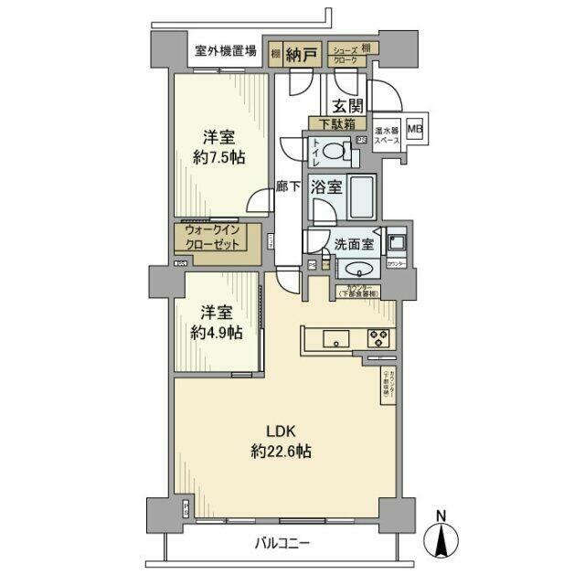 ニューシティ東戸塚タワーズシティBeタワー 29F号室 間取り