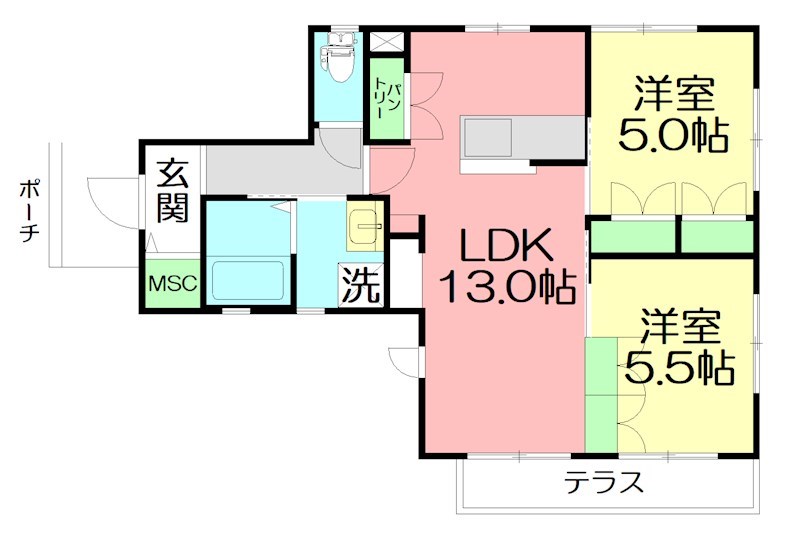 Graal Totsuka 101号室 間取り