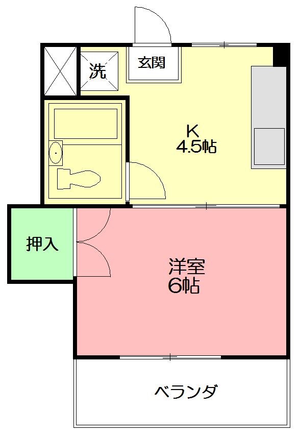 藤花マンション 207号室 間取り