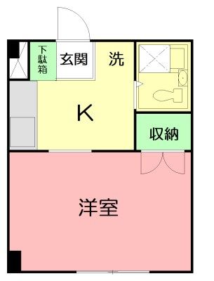 スカイハイツ 303号室 間取り