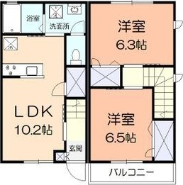 プレジール湘南 103号室 間取り