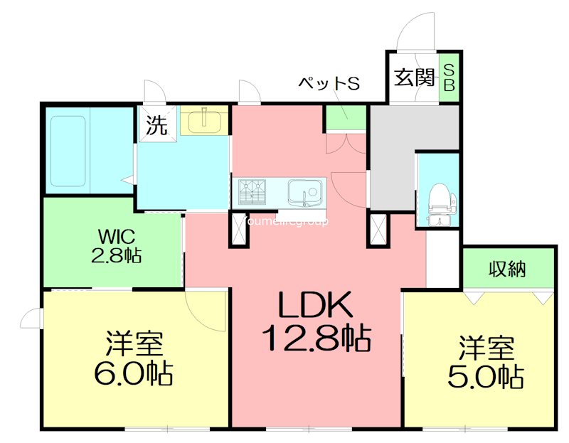 MAISON湘南 101号室 間取り