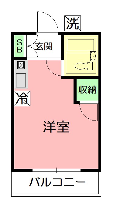 ステップハイツ 0203号室 間取り