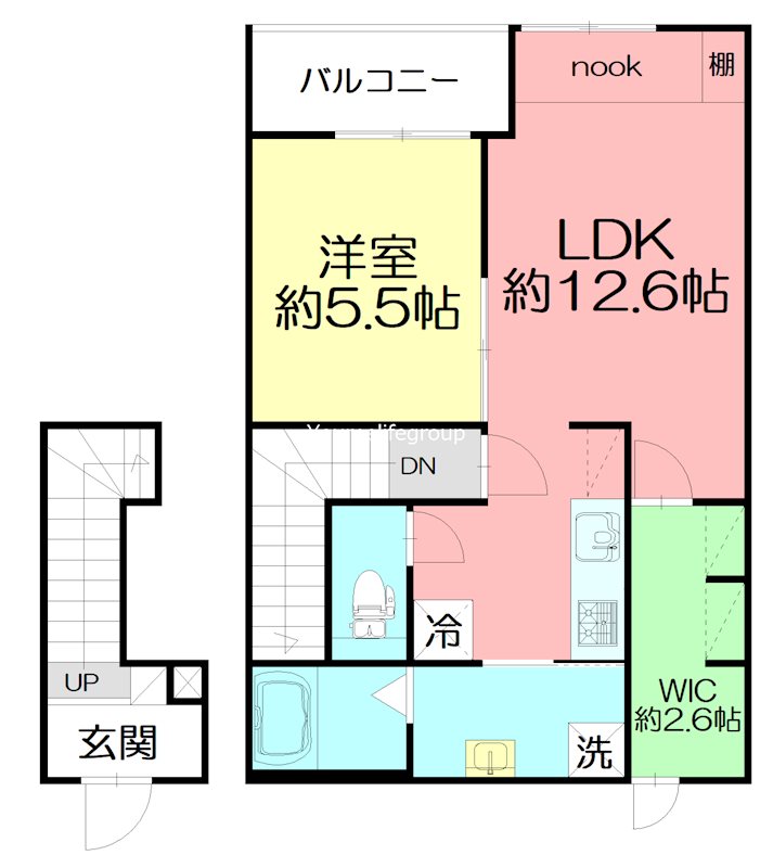 Celeste 203号室 間取り