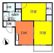 ハイムデパウゼ 102号室 間取り