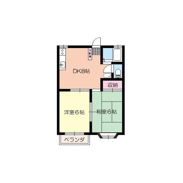 ファミーユ鎌倉 203号室 間取り