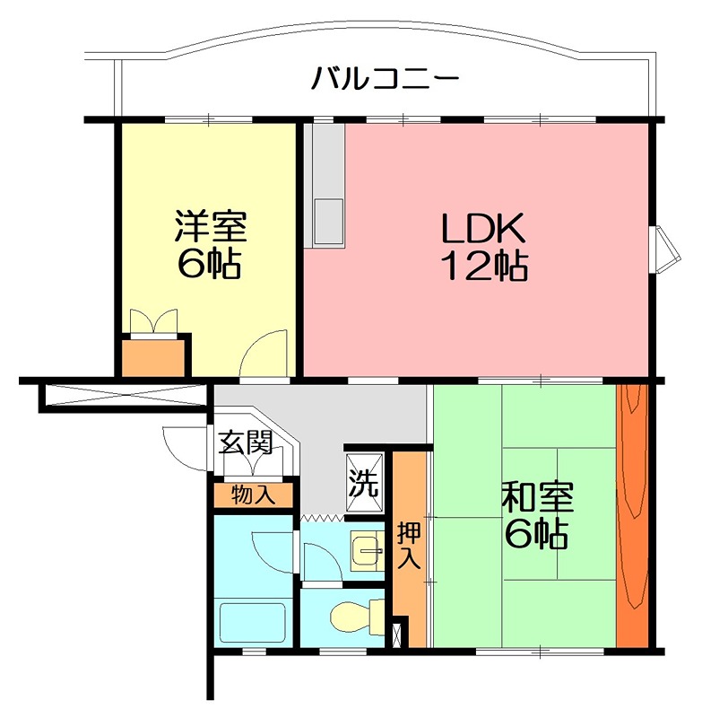 アーク１２ 305号室 間取り
