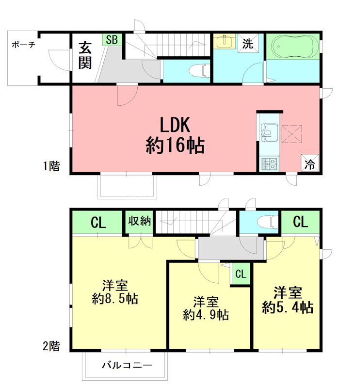 Aura B棟 間取り