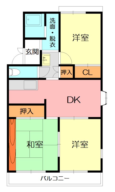 Ｆ．ＮＥハイツ 202号室 間取り