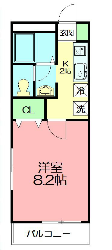 湘南(新)パラシオン 101号室 間取り