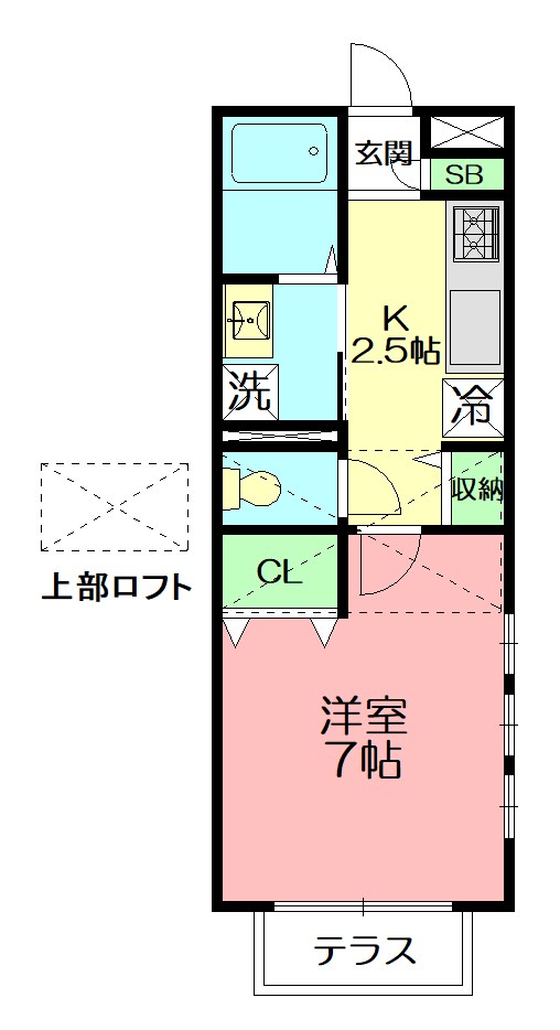 Ｌａ　Ｆａｉｔｈ　湘南台 201号室 間取り